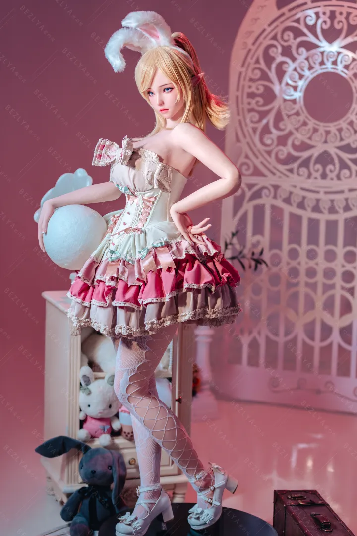 155cm (5ft1) E CUP Lightweight Silicone Sex Doll, Movable Jaw Head Calla